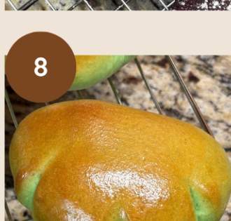 Pandan Custard Bun